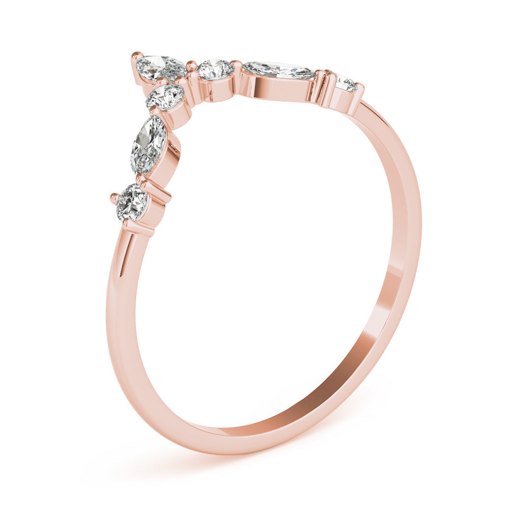18KT ROSE GOLD/0.38 CTW/EARTH GROWN/LAB GROWN/SIDE