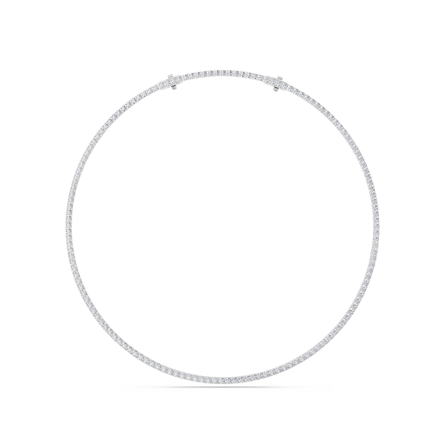 IGI Certified 15.00 CTW FVS Four-Prong Lab Grown Diamond Tennis Necklace in 14kt White Gold