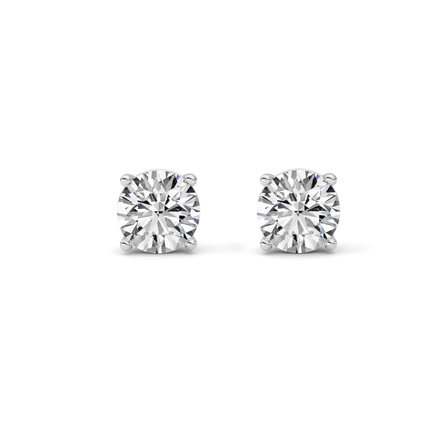 14kt white gold/4.00/screw-back/front