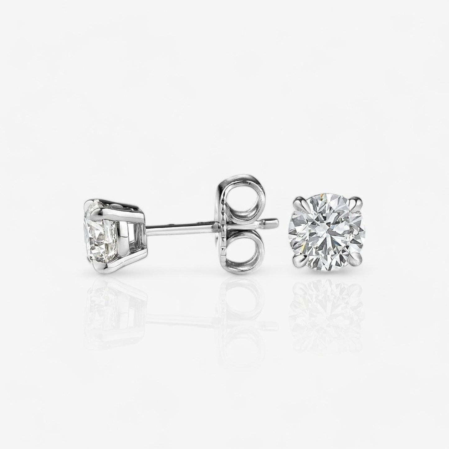 14kt white gold/18kt white gold/platinum/0.25/0.33/0.50/0.75/1.00/1.50/2.00/2.50/3.00/4.00/push-back/side