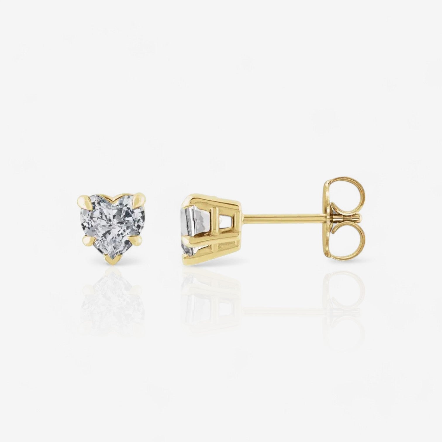 14KT YELLOW GOLD/0.50/1.00/1.50/2.00/PUSH-BACK/SIDE