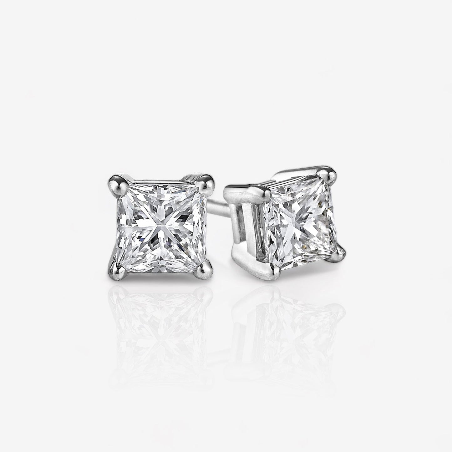 14kt white gold/18kt white gold/platinum/0.25/0.33/0.50/0.75/1.00 CTW/1.50/push-back/screw-back/jumbo-back/top