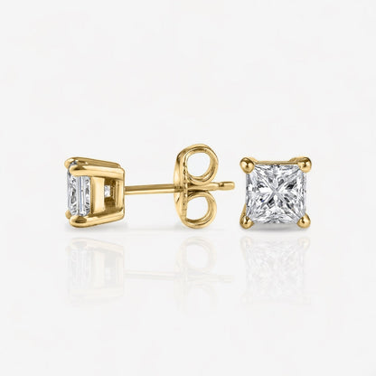 18kt yellow gold/0.25/0.33/0.50/0.75/1.00 /1.50/push-back/side
