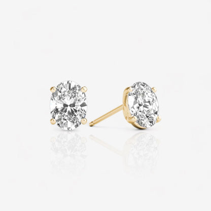 18kt yellow gold/0.60/0.80/1.00 /push-back/screw-back/top