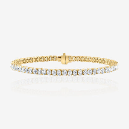 Lab Grown Oval Cut Prong-Set Diamond Tennis Bracelet