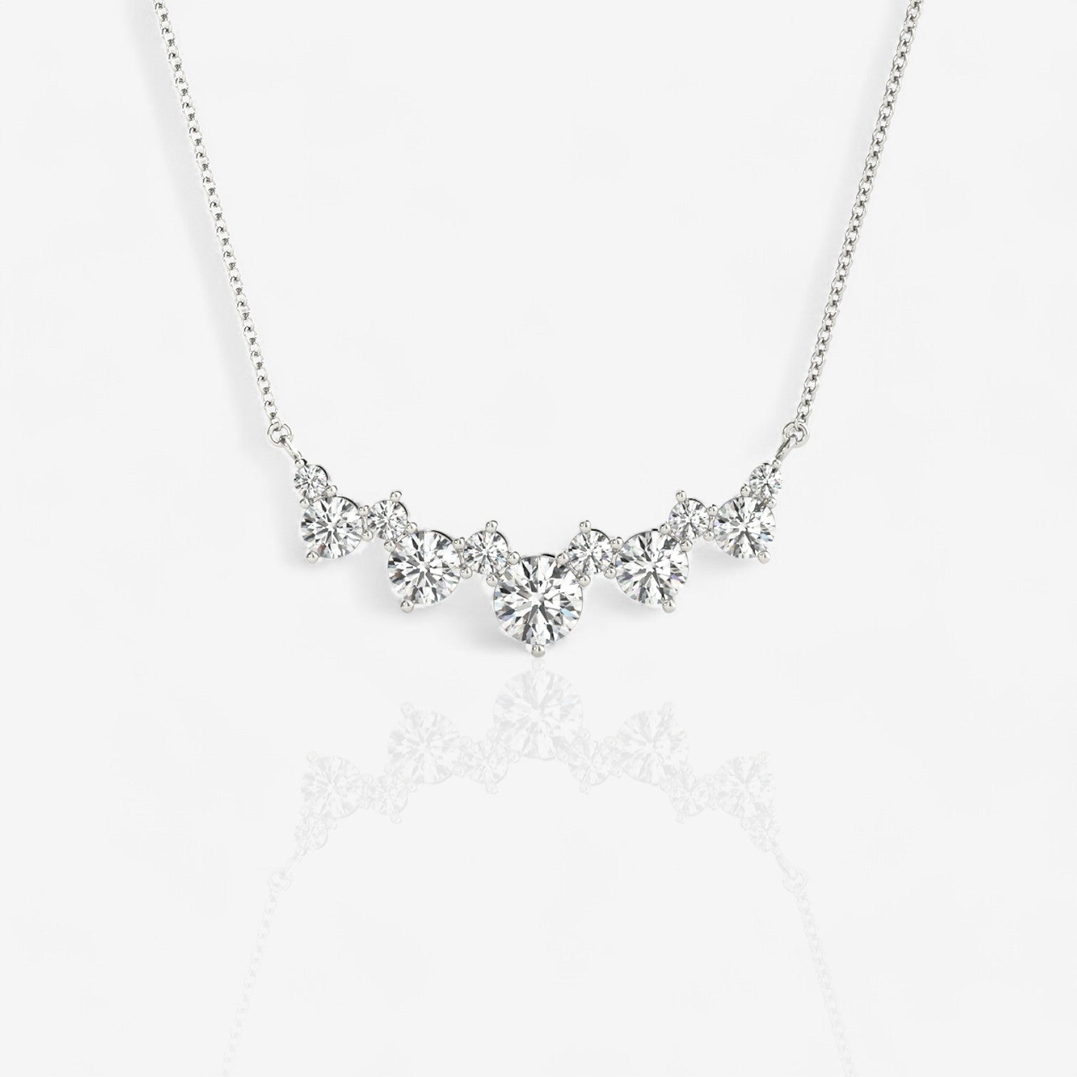 14kt white gold/0.88/top
