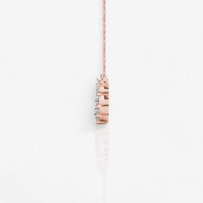 14kt rose gold/0.88/side