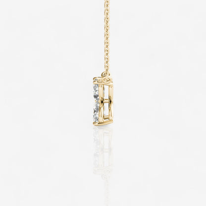 14kt yellow gold/0.25/side