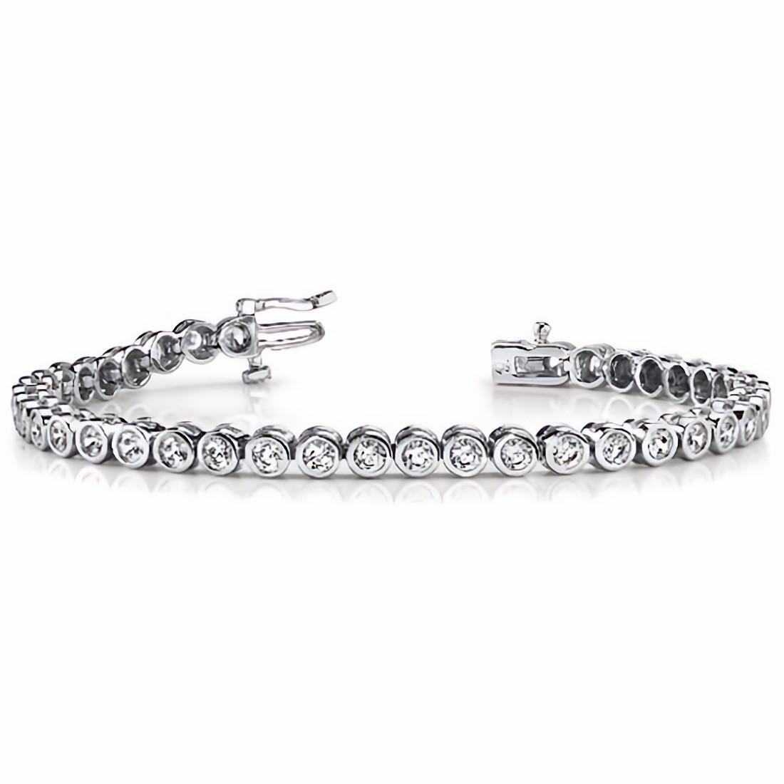 White Gold 1.5 Ct Tennis Bracelet (Round)