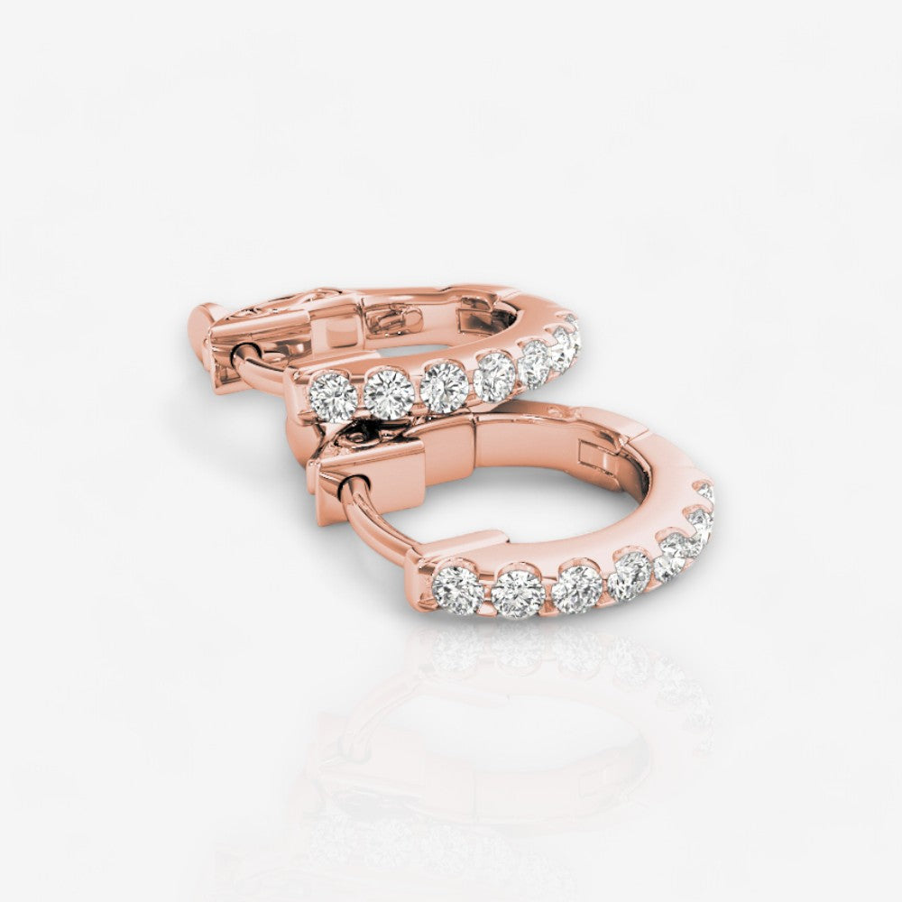 14kt rose gold/0.28/side