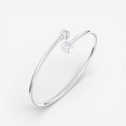 14kt white gold/18kt white gold/1.05/front