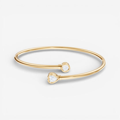 14kt yellow gold/18kt yellow gold/0.80/top
