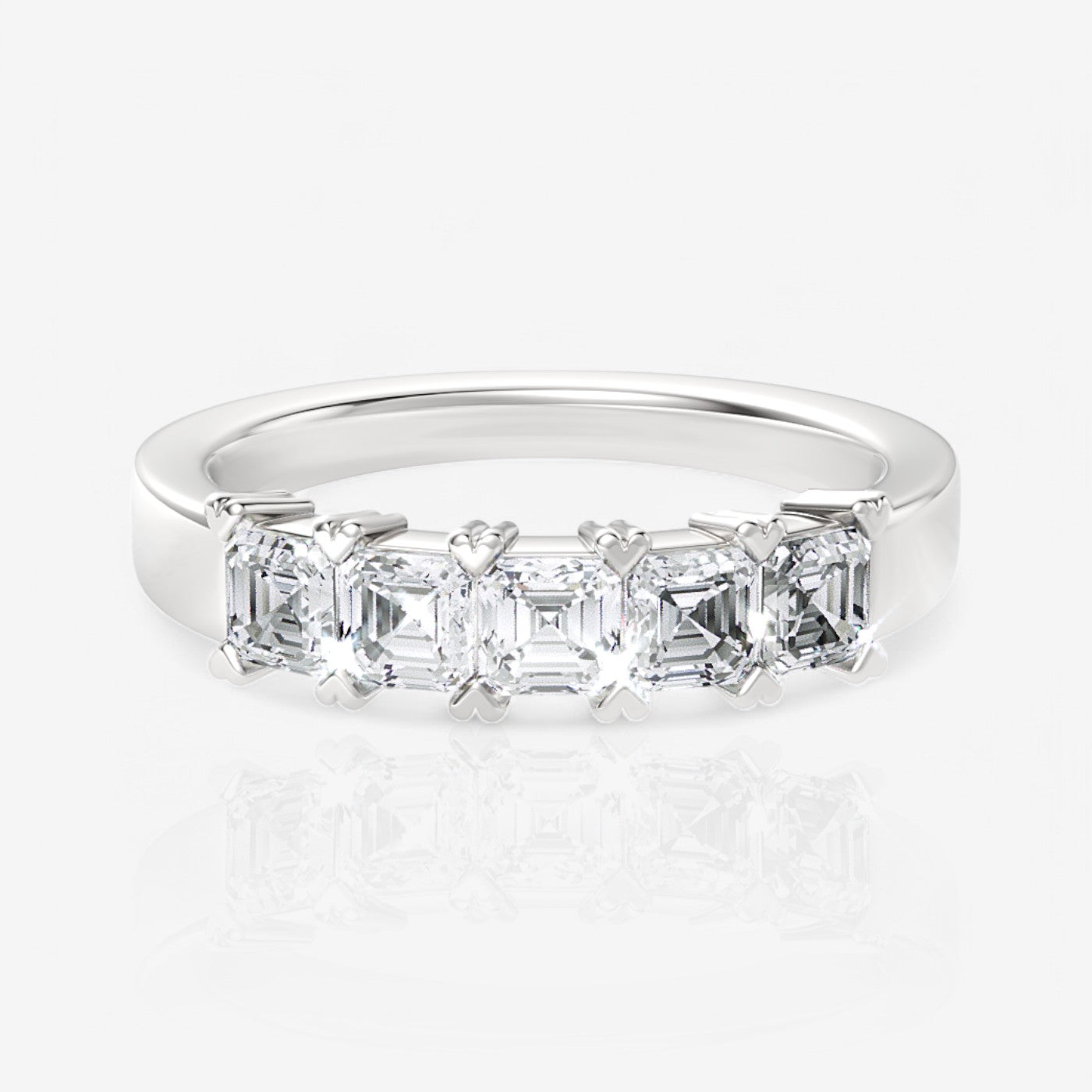 14kt white gold/18kt white gold/platinum/0.75/top
