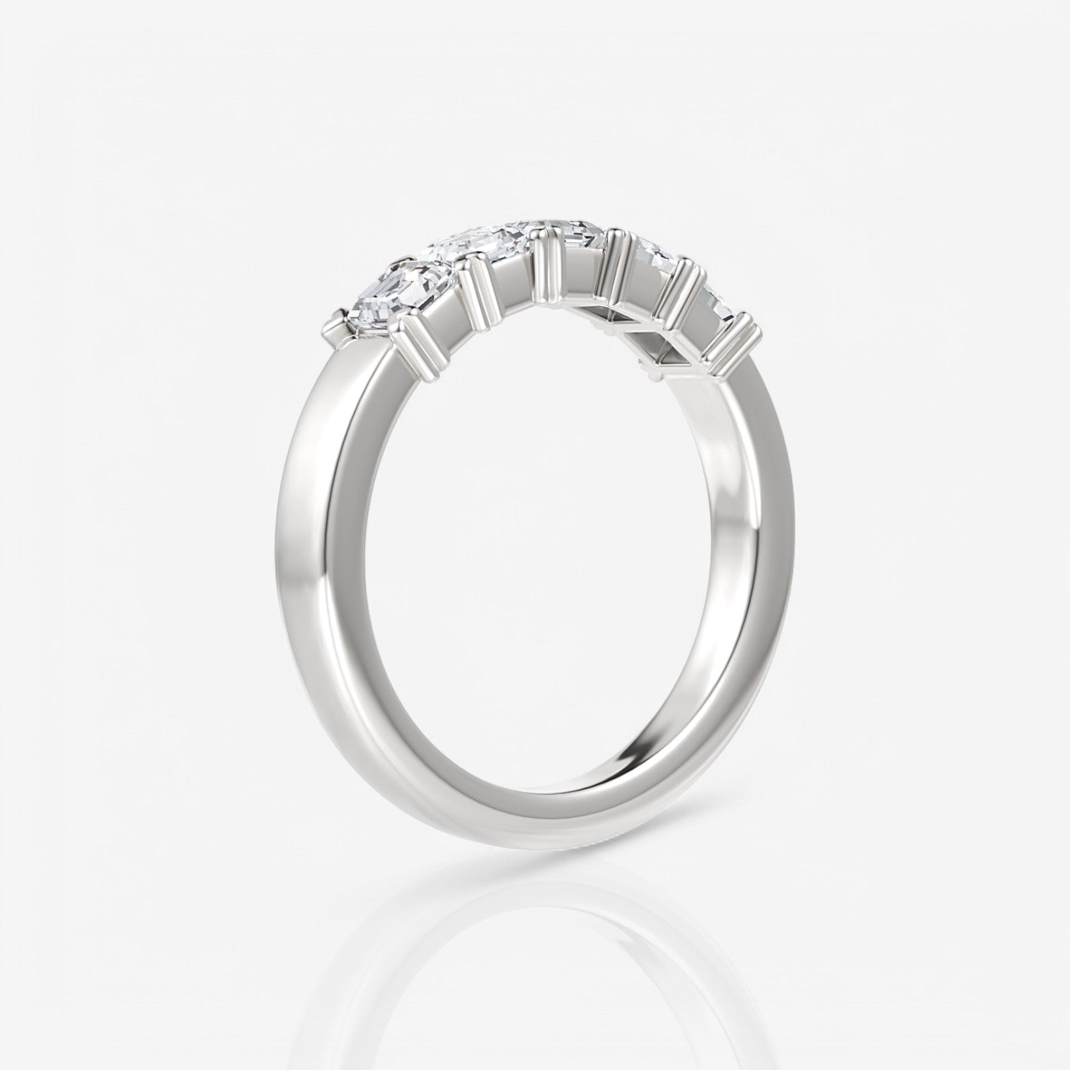 14kt white gold/18kt white gold/platinum/1.00/side