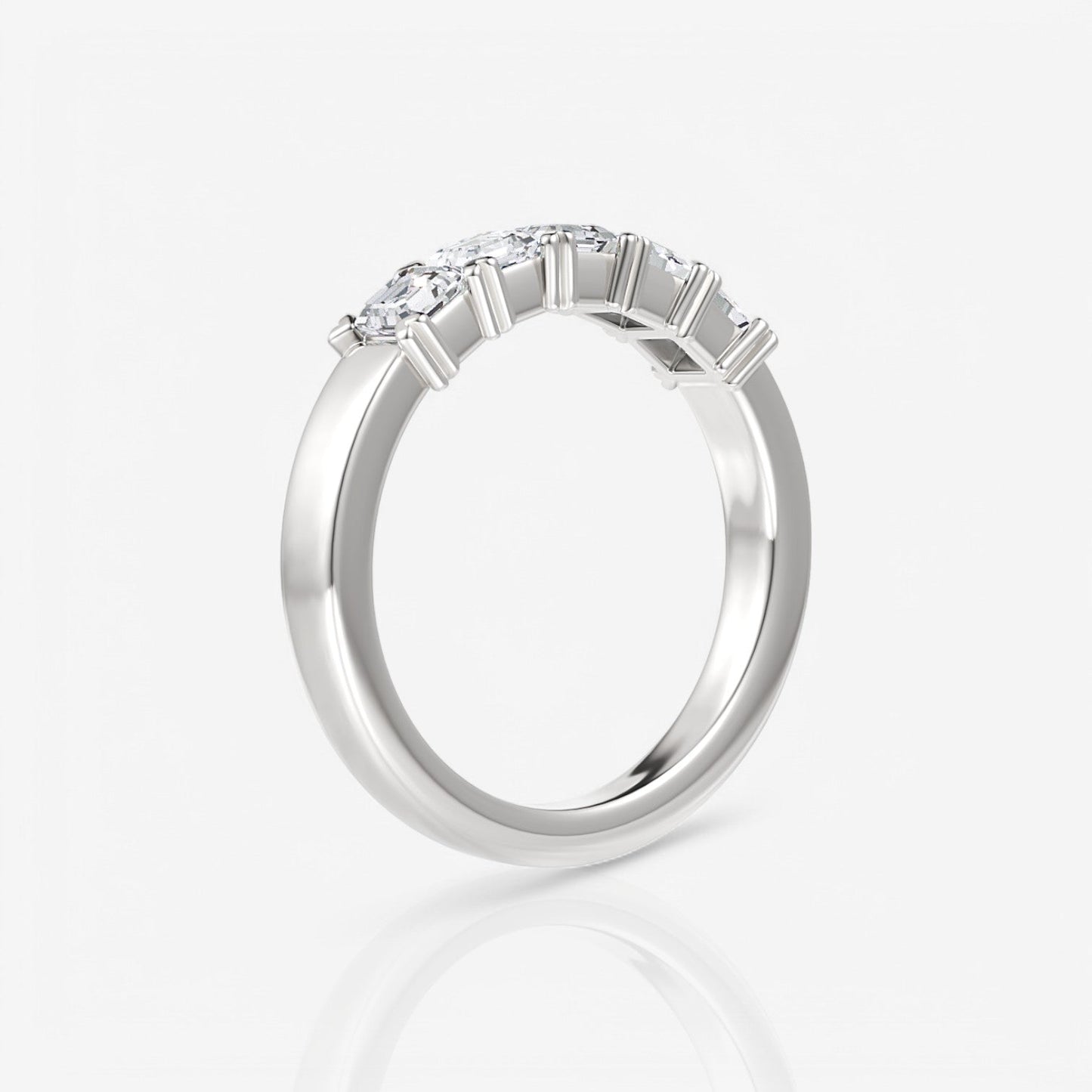 14kt white gold/18kt white gold/platinum/0.75/side