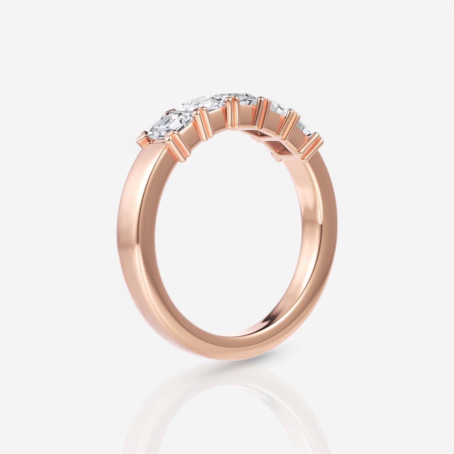 18kt rose gold/0.75/side