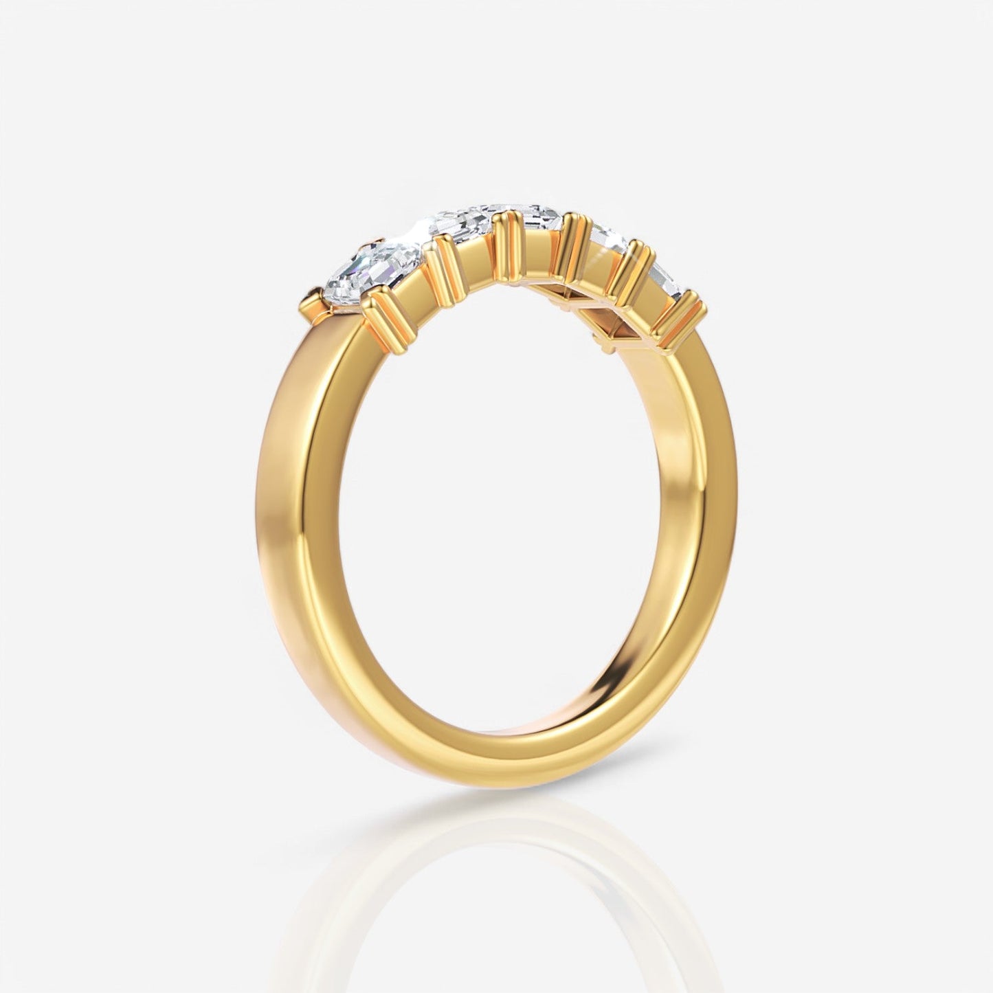 18kt yellow gold/0.50/side