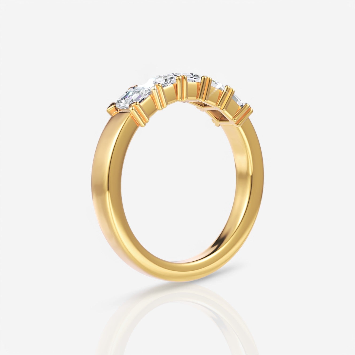 18kt yellow gold/0.50/side