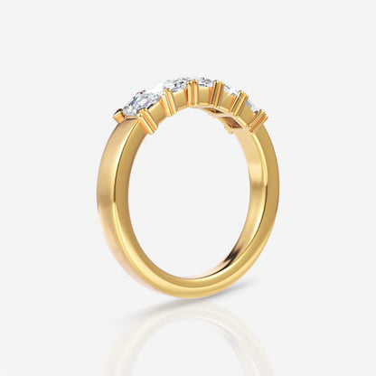 18kt yellow gold/1.00/side