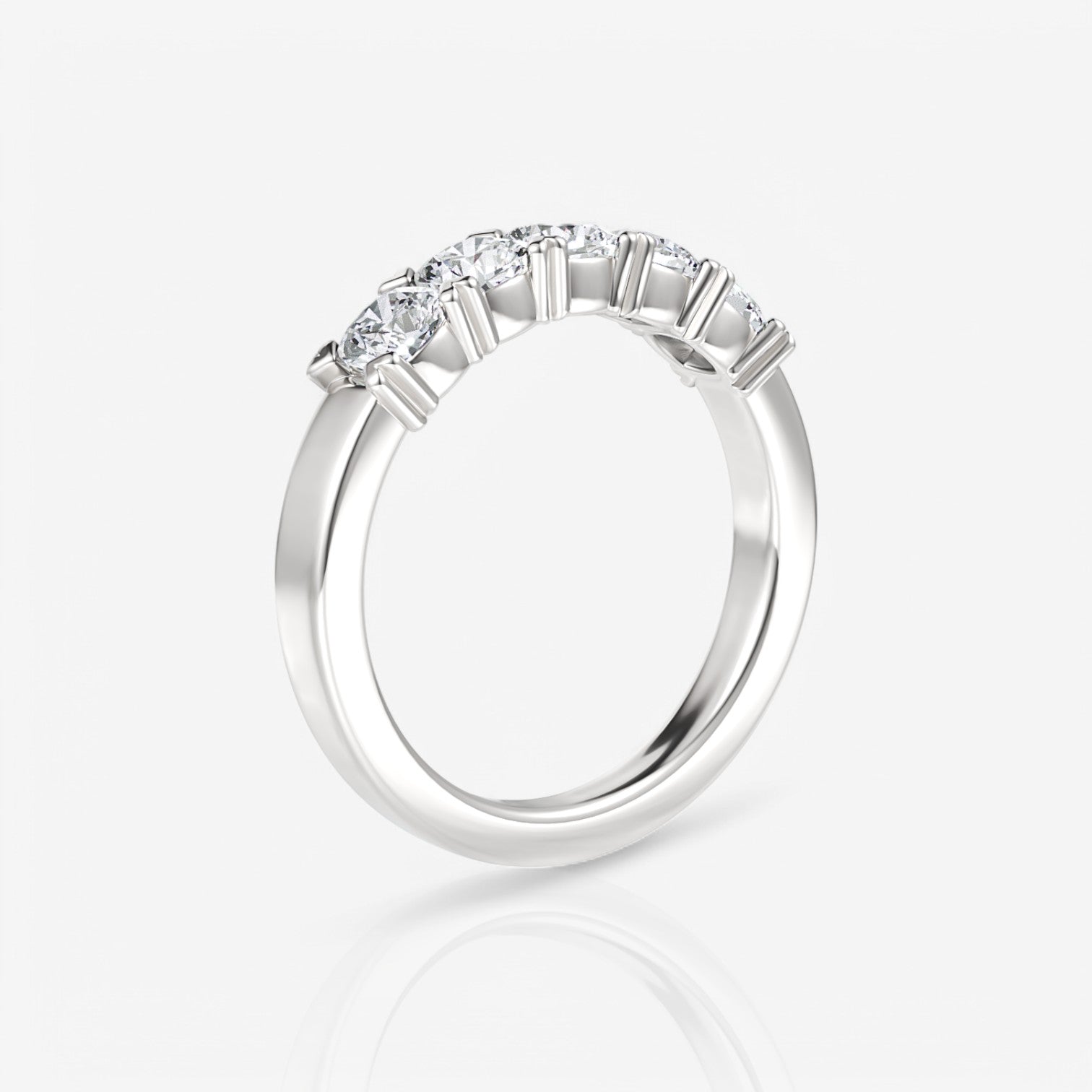 14kt white gold/18kt white gold/platinum/0.75/side