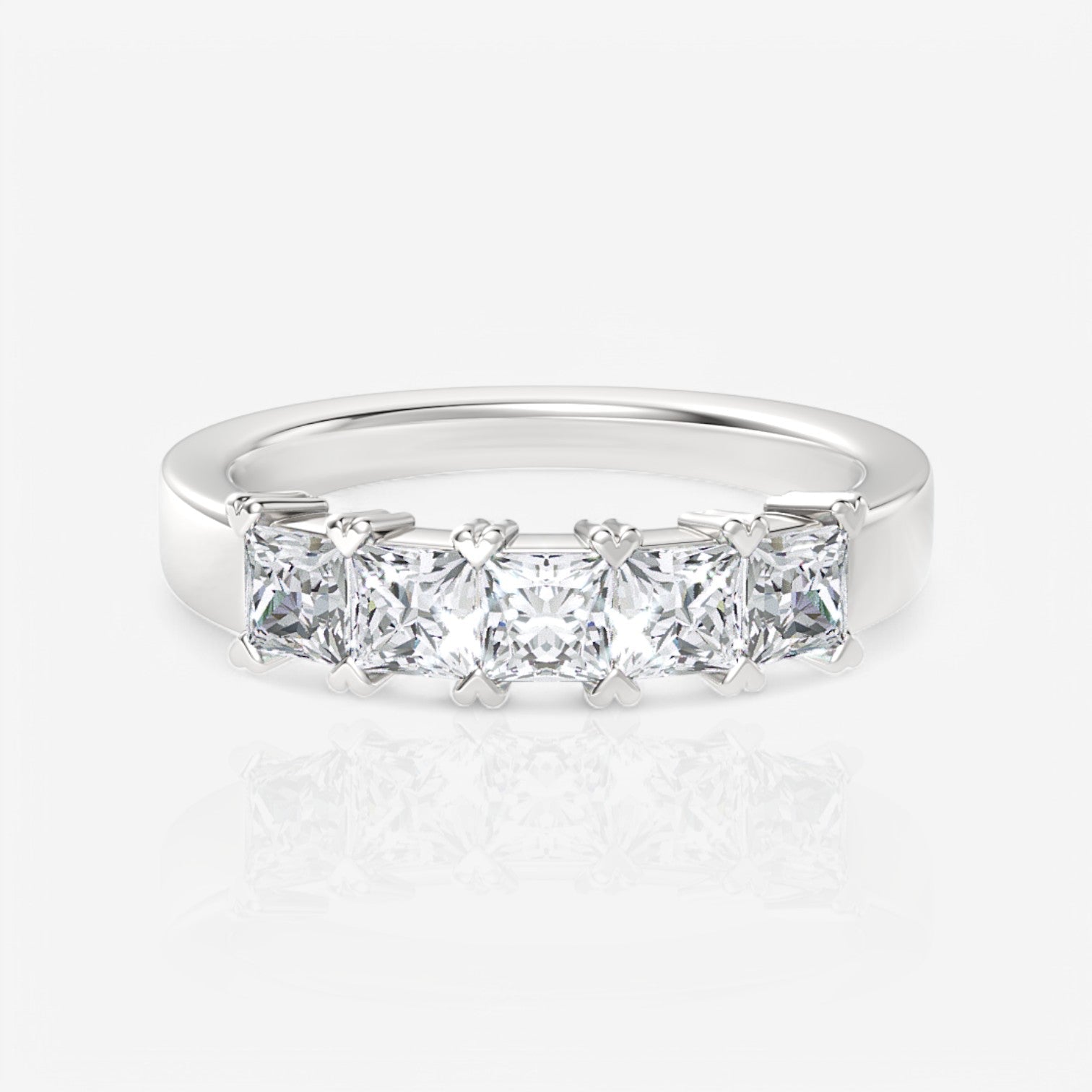 14kt white gold/18kt white gold/platinum/0.75/top