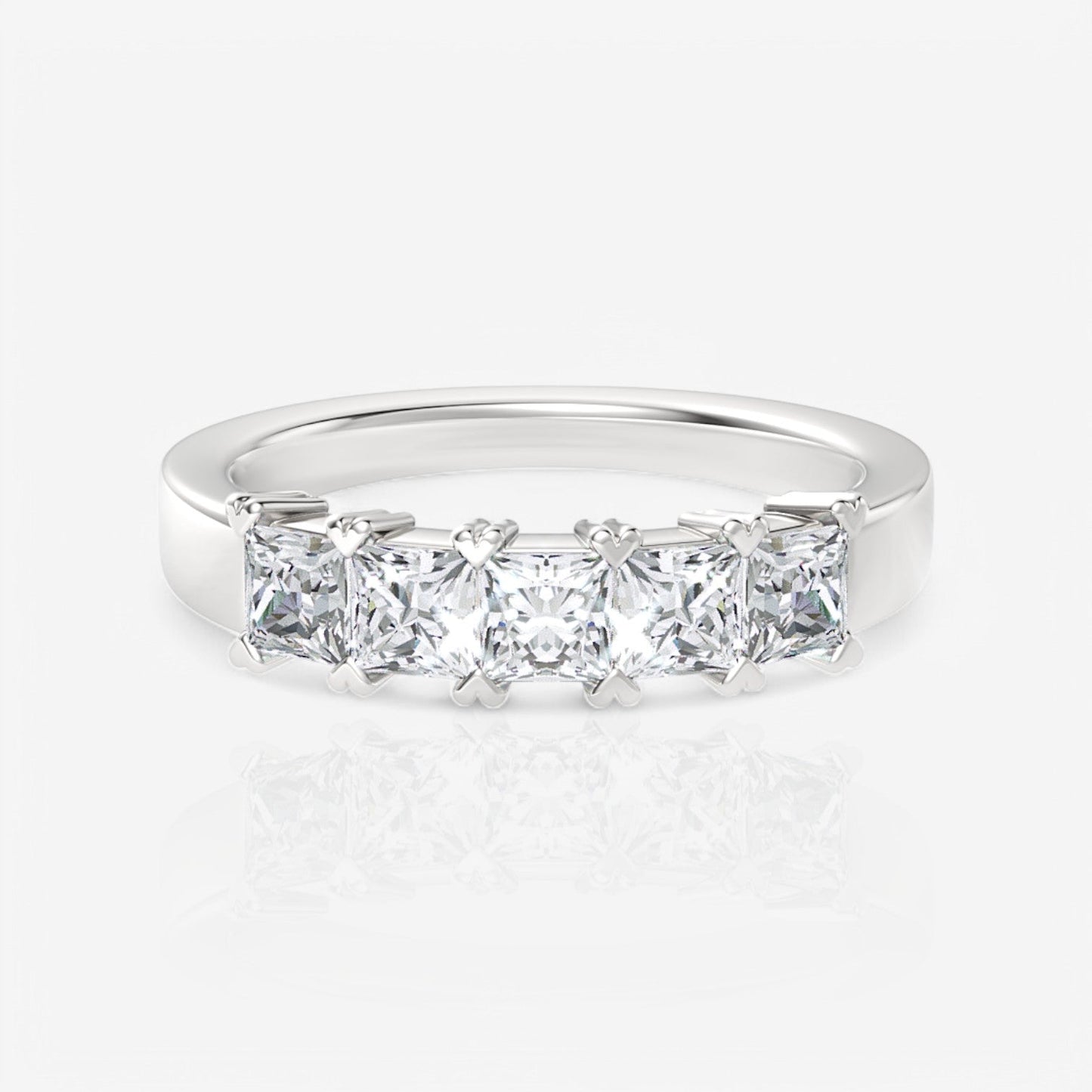 14kt white gold/18kt white gold/platinum/0.50/top
