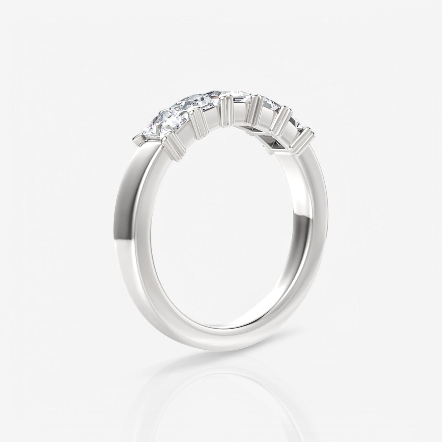 14kt white gold/18kt white gold/platinum/0.75/side