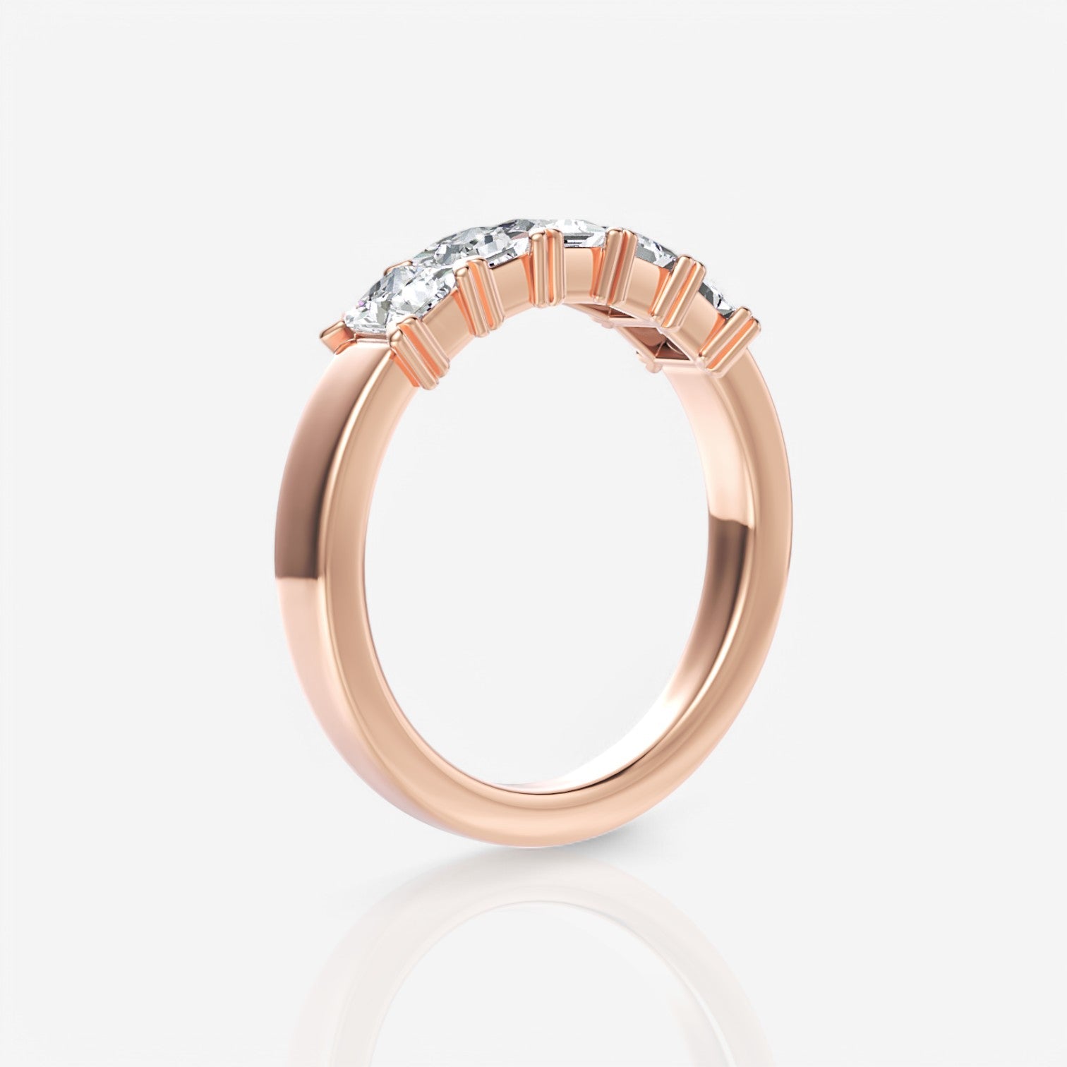 18kt rose gold/1.00/side