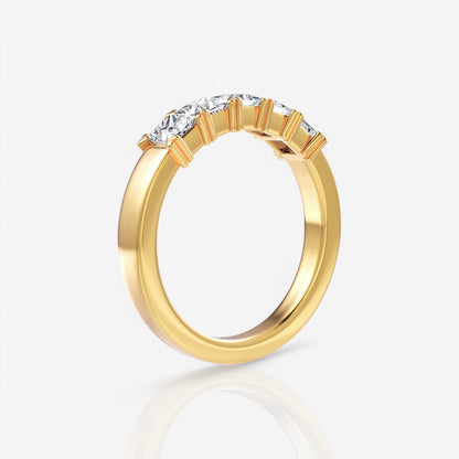 18kt yellow gold/1.00/side