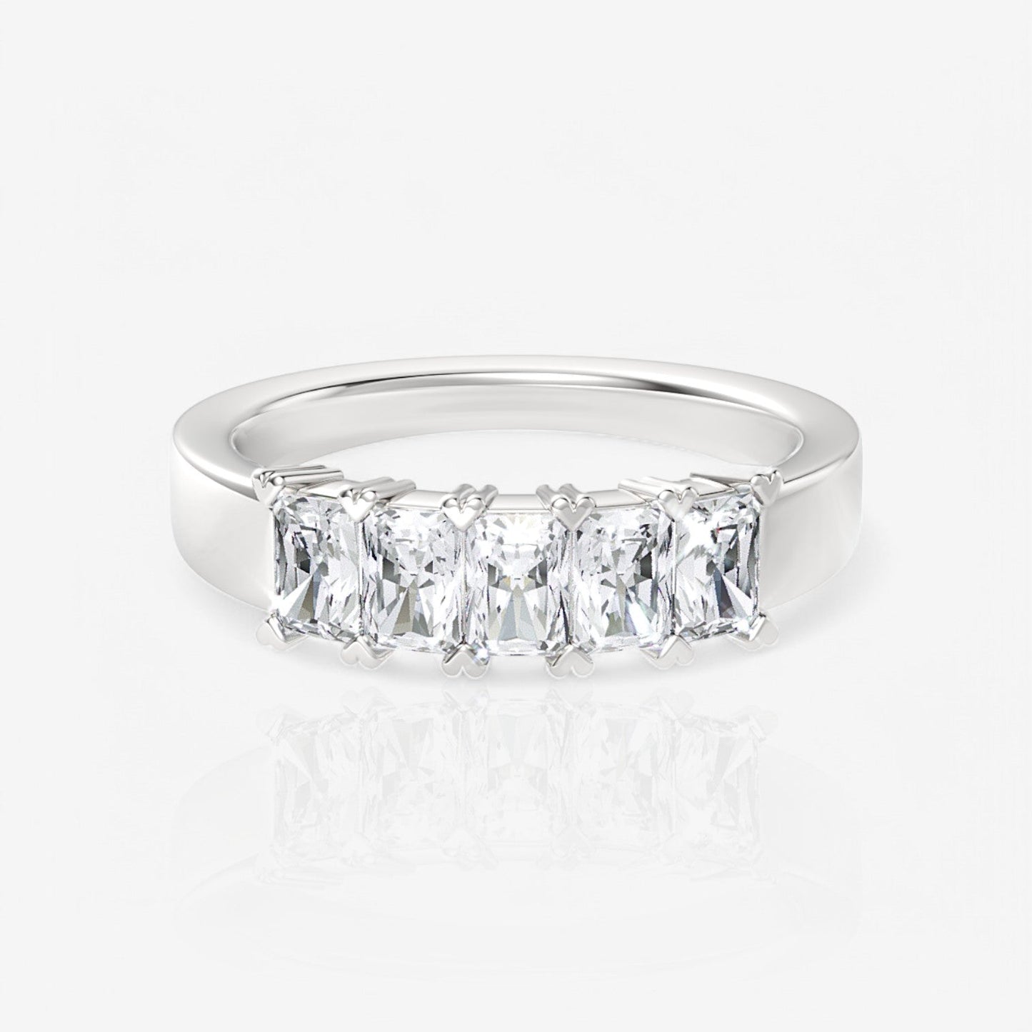 14kt white gold/18kt white gold/platinum/1.00/top