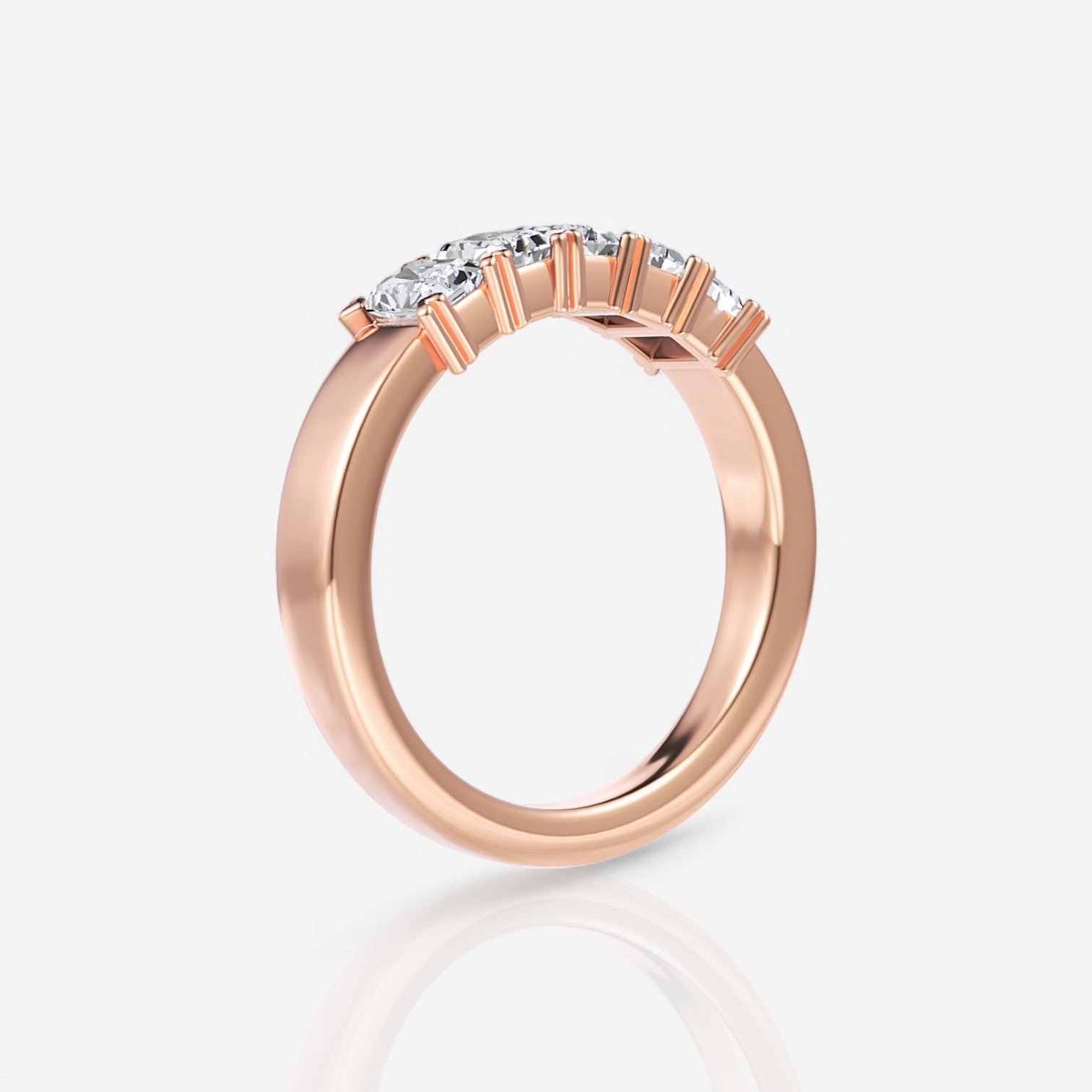 18kt rose gold/0.50/side