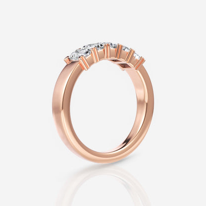 18kt rose gold/0.75/side