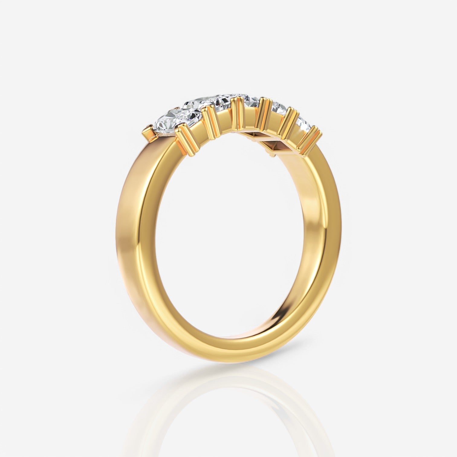 18kt yellow gold/0.75/side