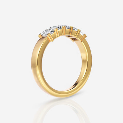 18kt yellow gold/0.75/side