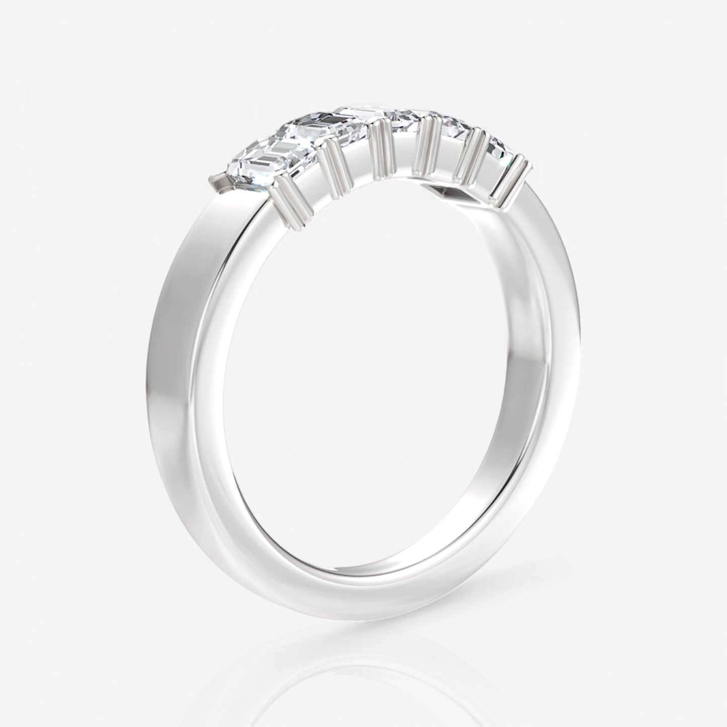 14kt white gold/18kt white gold/platinum/0.75/side