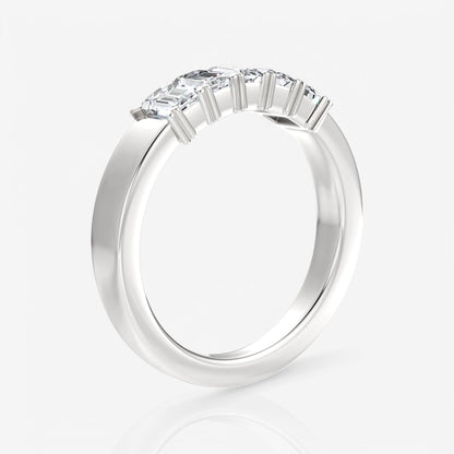 14kt white gold/18kt white gold/platinum/0.75/side