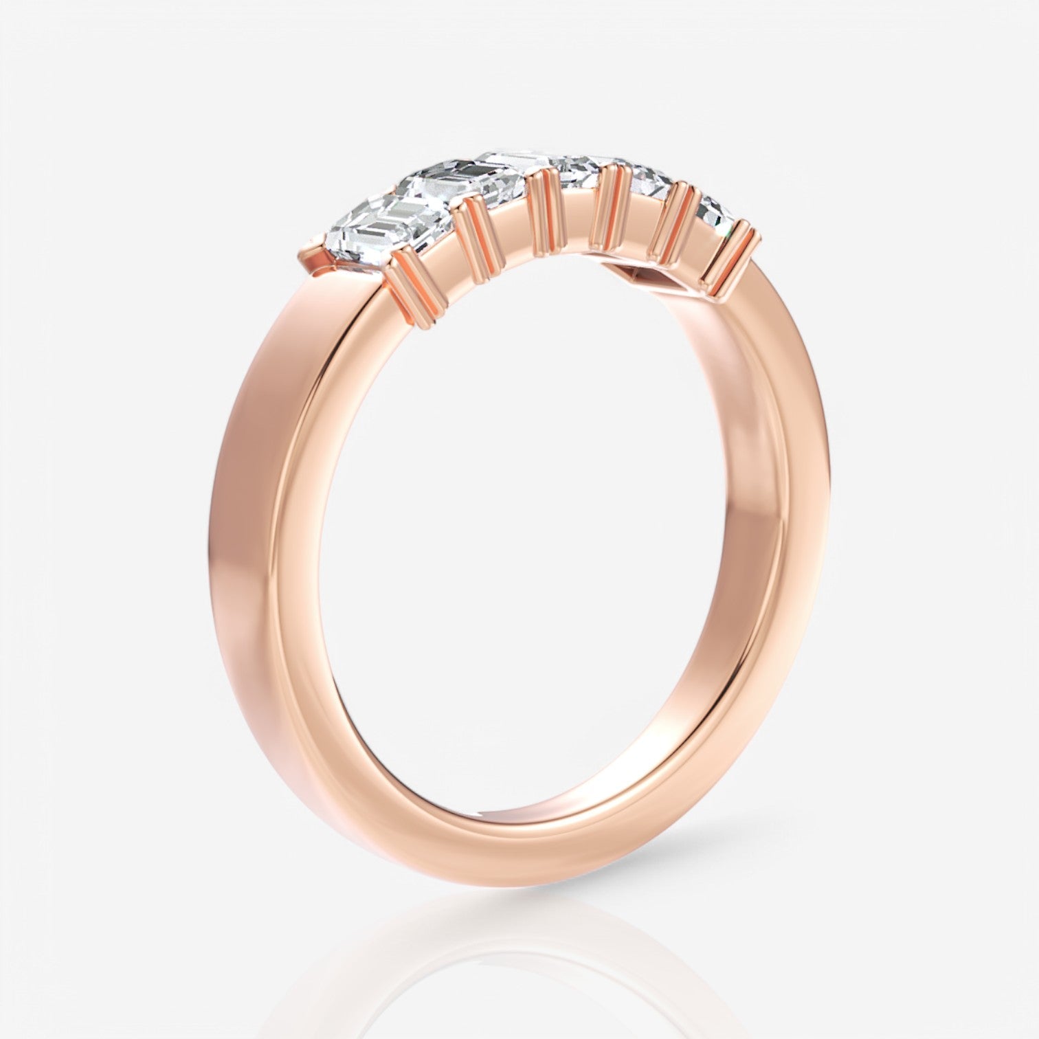 18kt rose gold/0.50/side