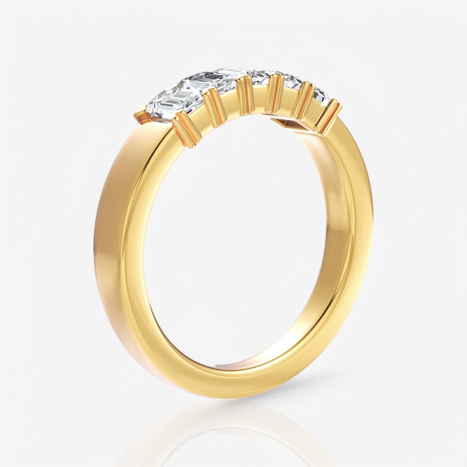 18kt yellow gold/0.50/side
