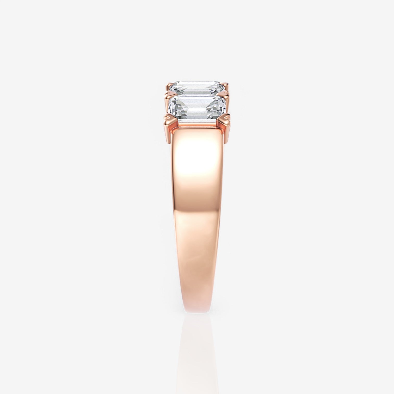 18kt rose gold/2.00/side