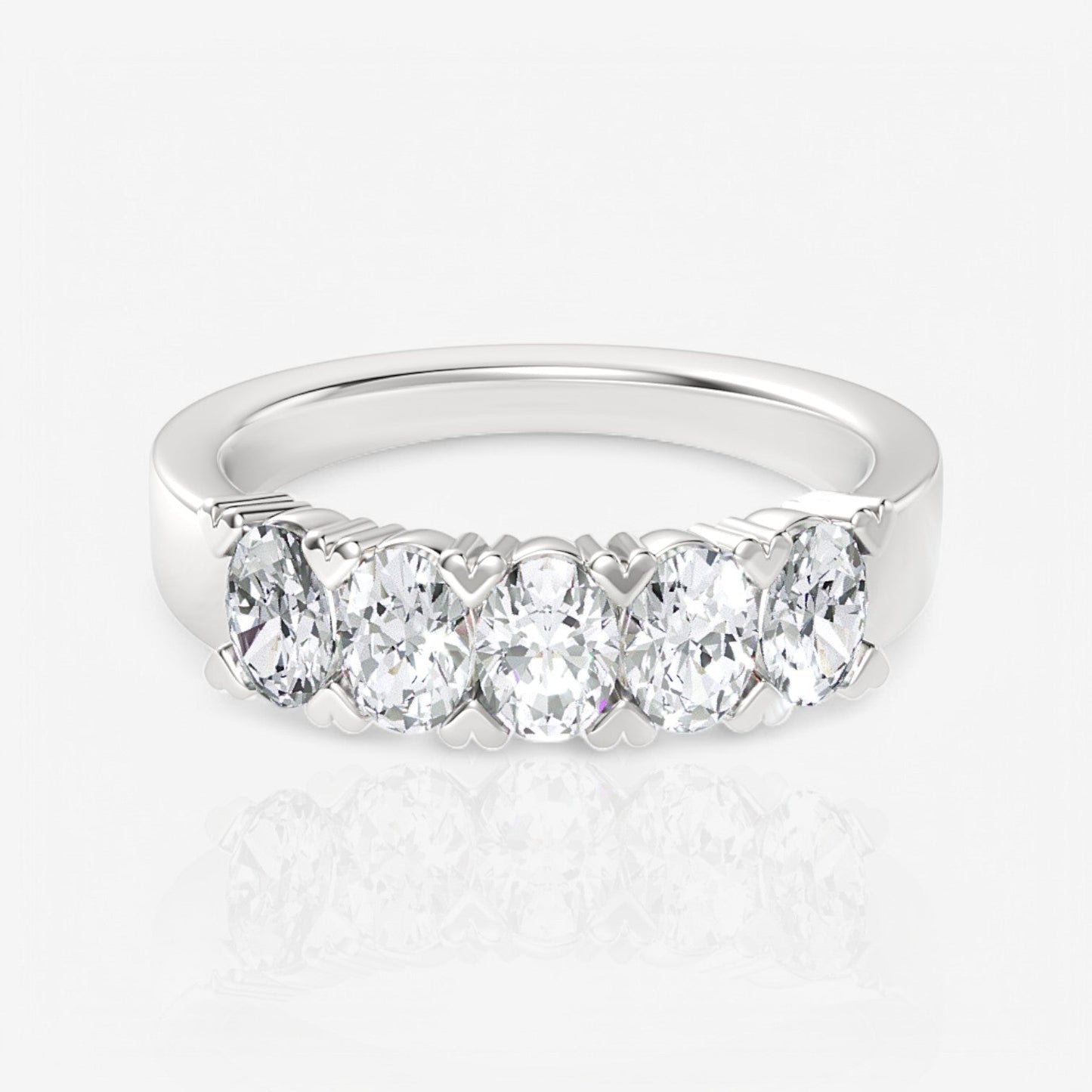 14kt white gold/18kt white gold/platinum/0.50/top