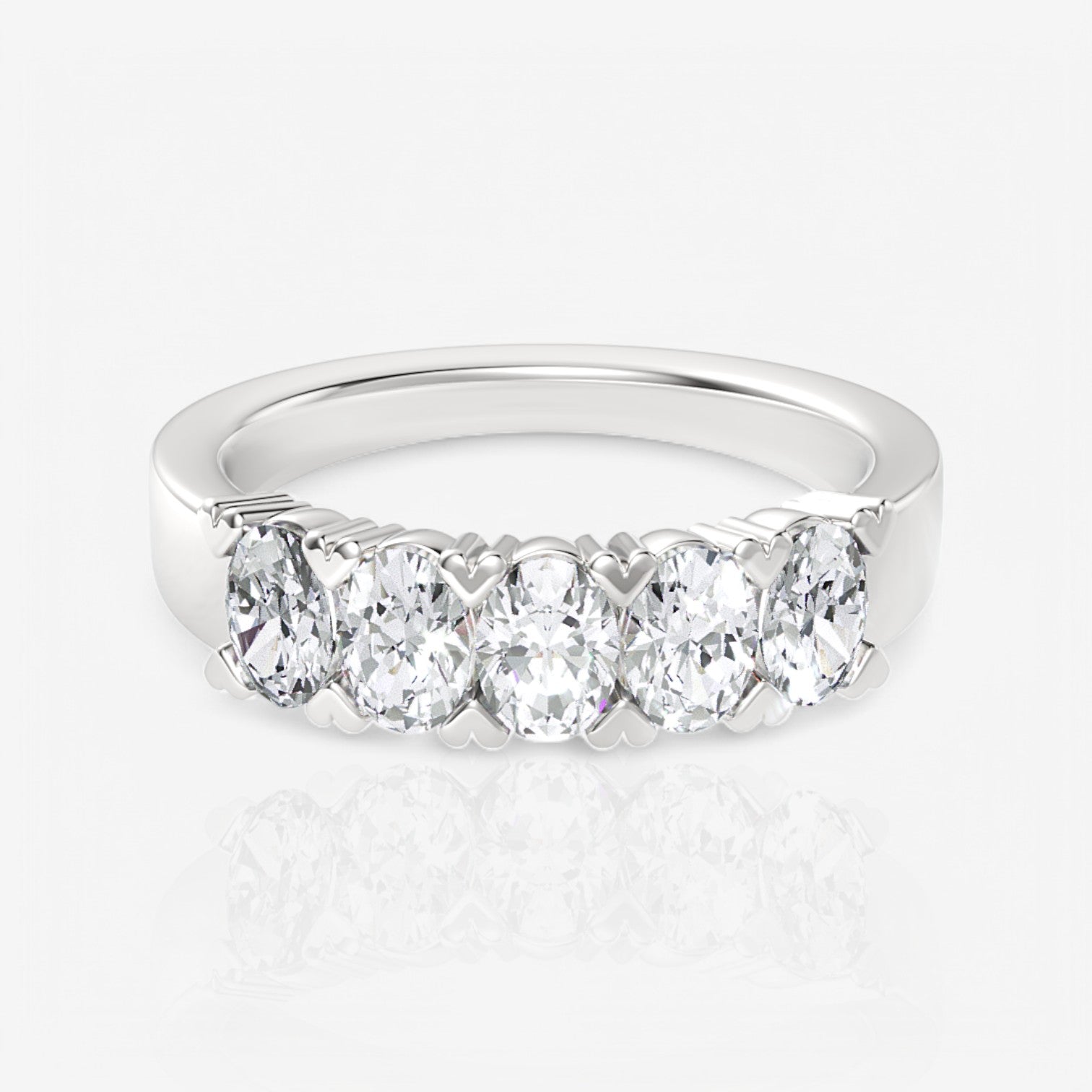 14kt white gold/18kt white gold/platinum/0.75/top