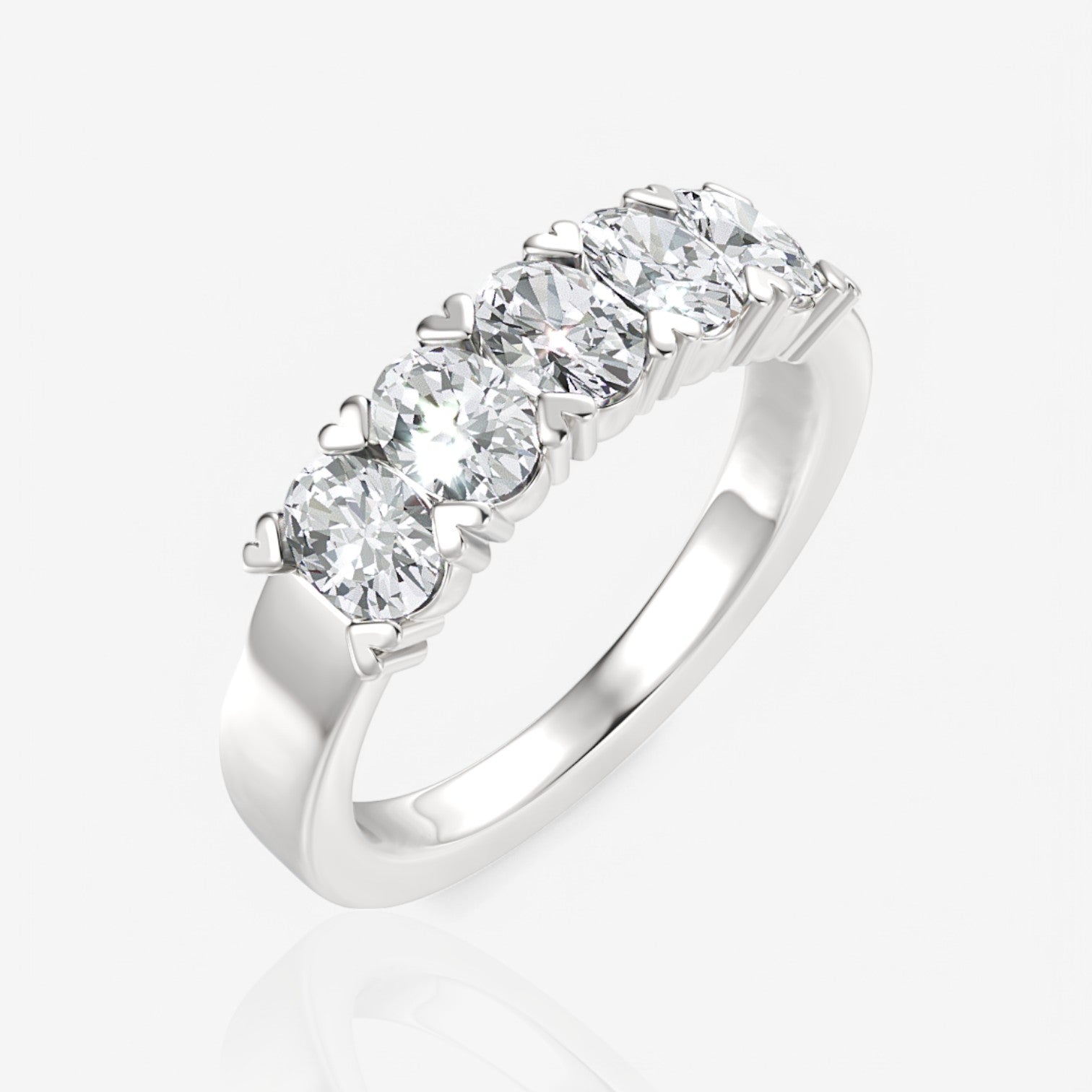 14kt white gold/18kt white gold/platinum/1.00/front