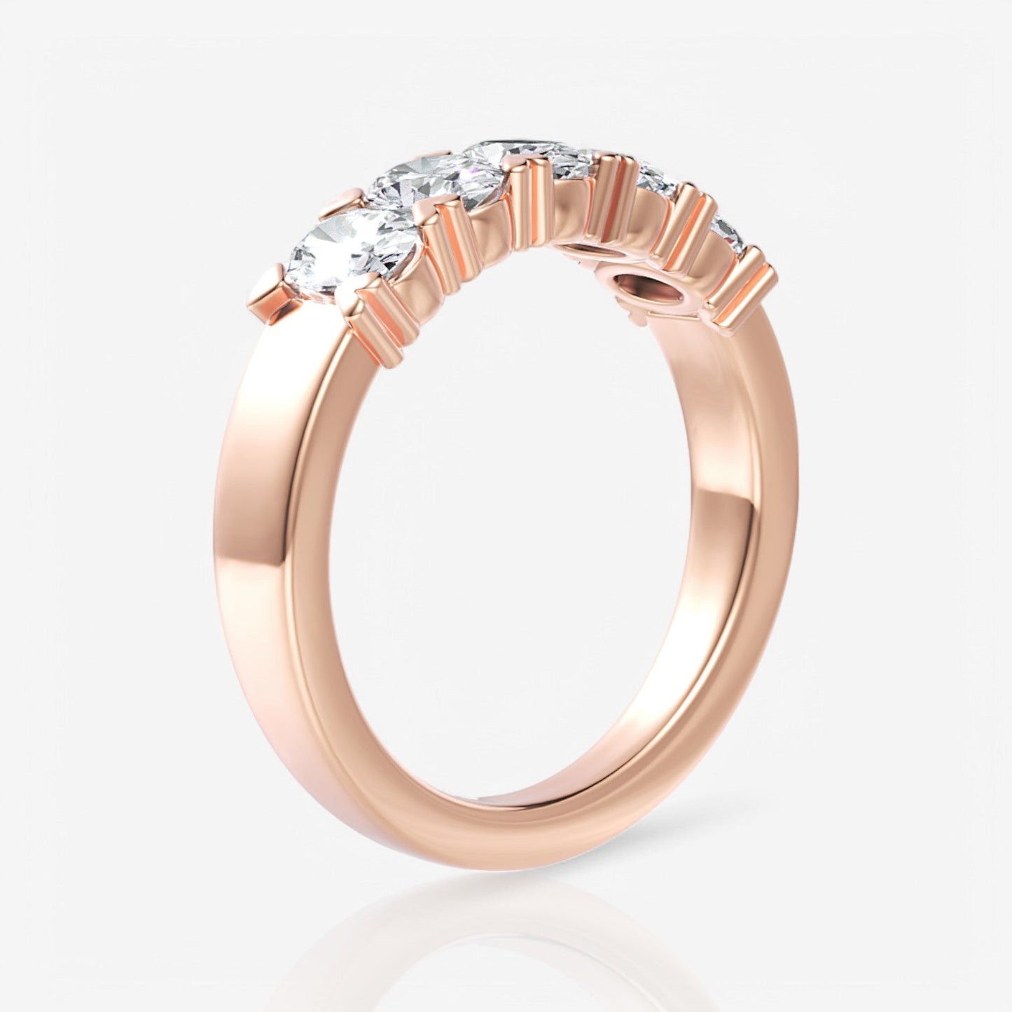 18kt rose gold/0.75/side