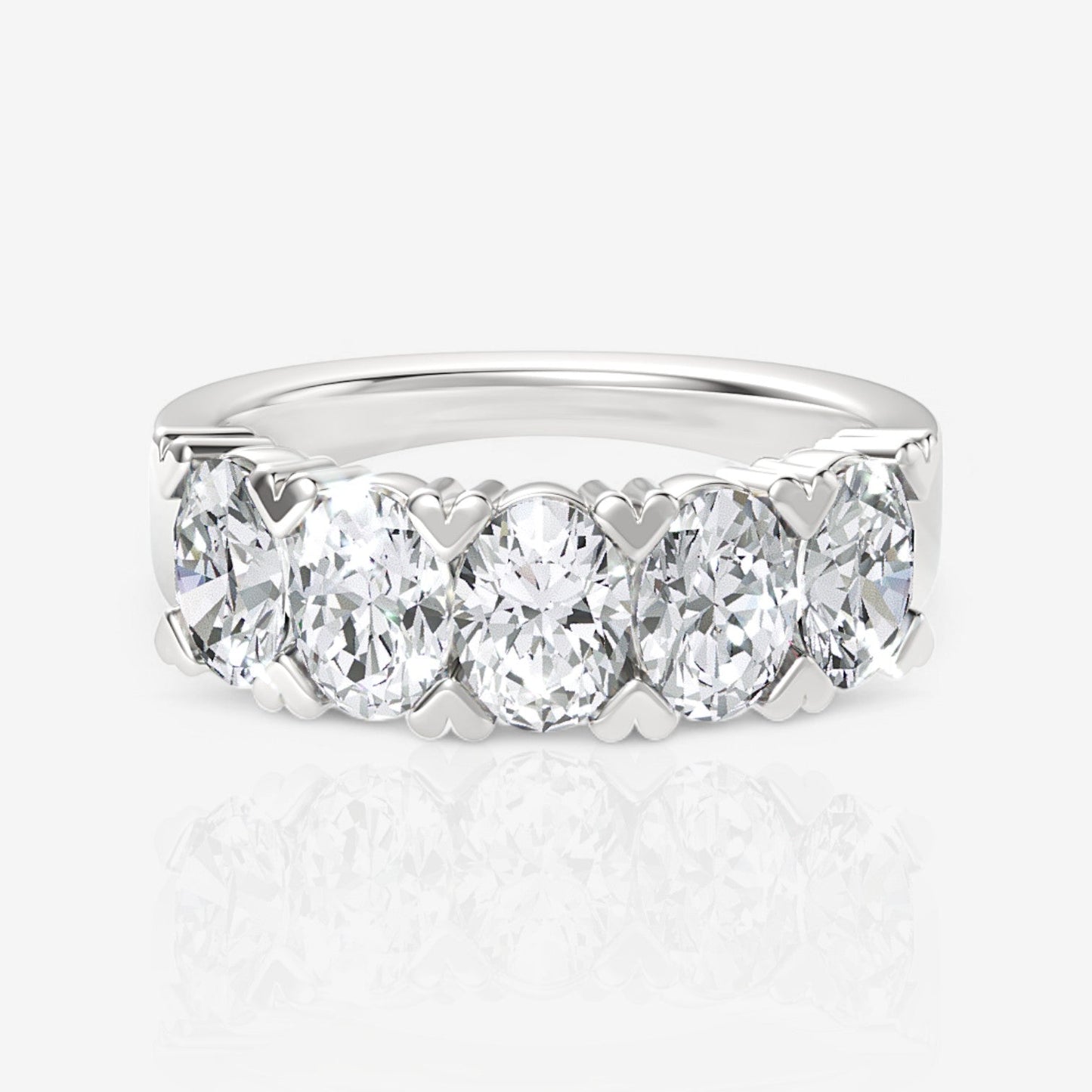 14kt white gold/18kt white gold/platinum/3.00/top