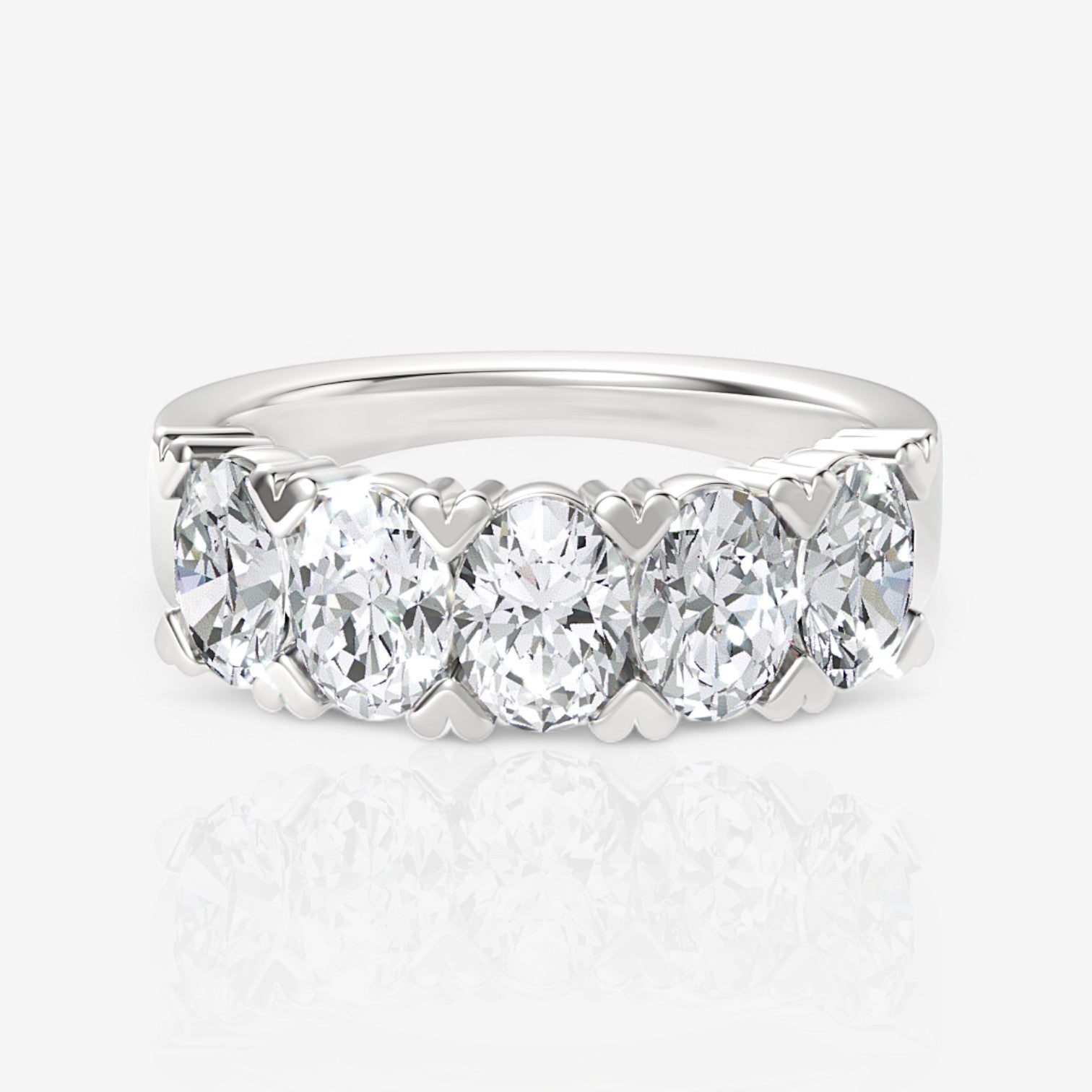 14kt white gold/18kt white gold/platinum/3.00/top
