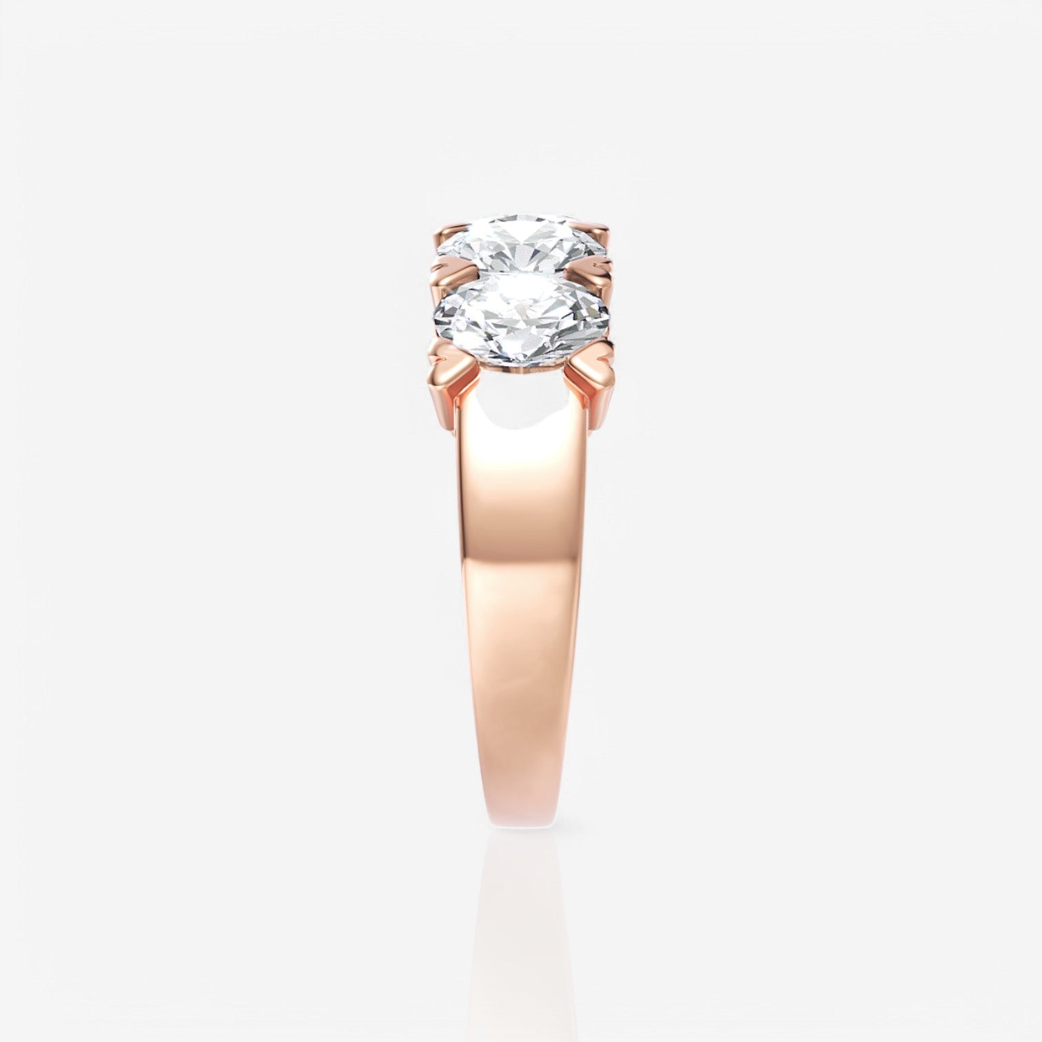 18kt rose gold/2.00/side