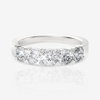 14kt white gold/18kt white gold/platinum/1.00/top