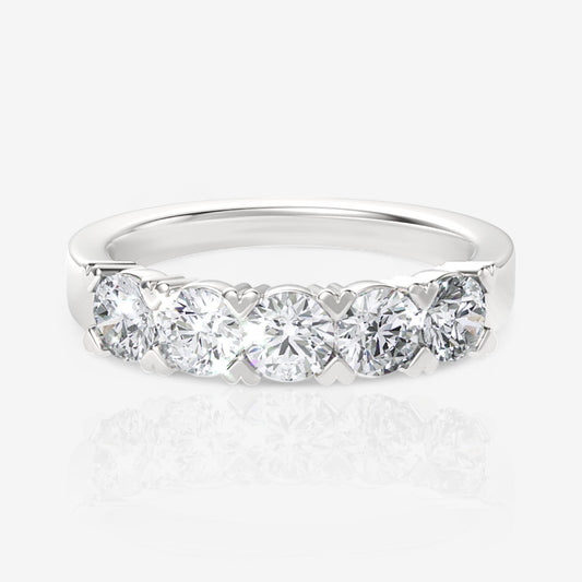 14kt white gold/18kt white gold/platinum/1.00/top
