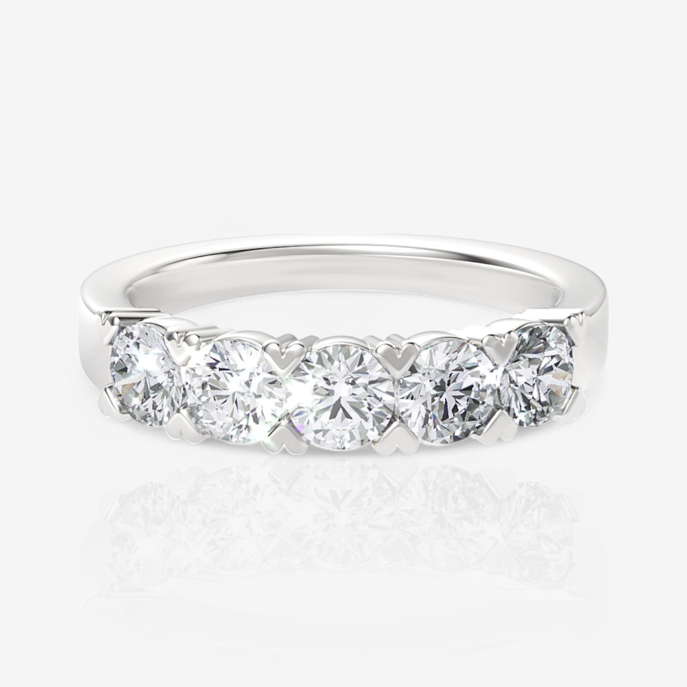 14kt white gold/18kt white gold/platinum/0.75/top