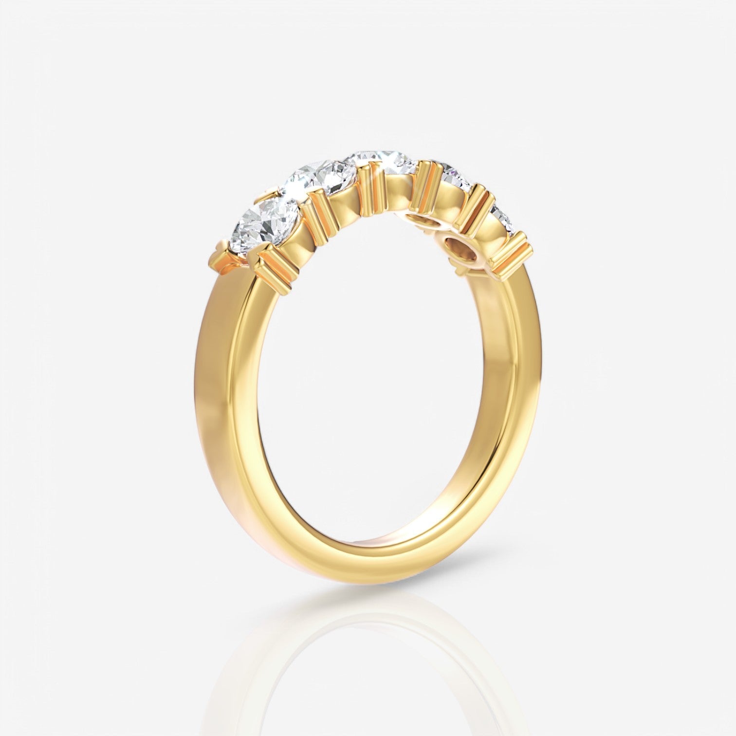 18kt yellow gold/0.50/side